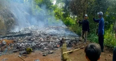 Tabung Gas Bocor Sebabkan Rumah di Botolinggo Bondowoso Terbakar