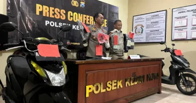 Sepasang Penghuni Kos Semampir Ditangkap, Spesialis Curanmor di Lima TKP Kediri dan Tulungagung